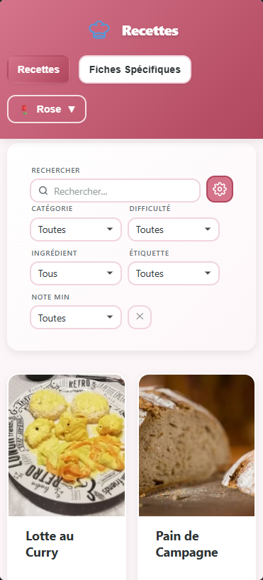 Recettes